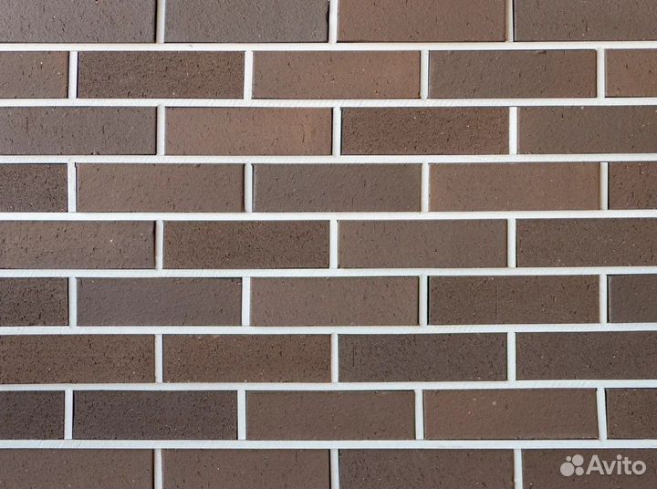 Кирпич клинкерный фасадный Коричневый Каре WDF 215