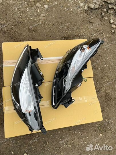 Фары Opel Corsa D 06-11 с дхо галоген черные