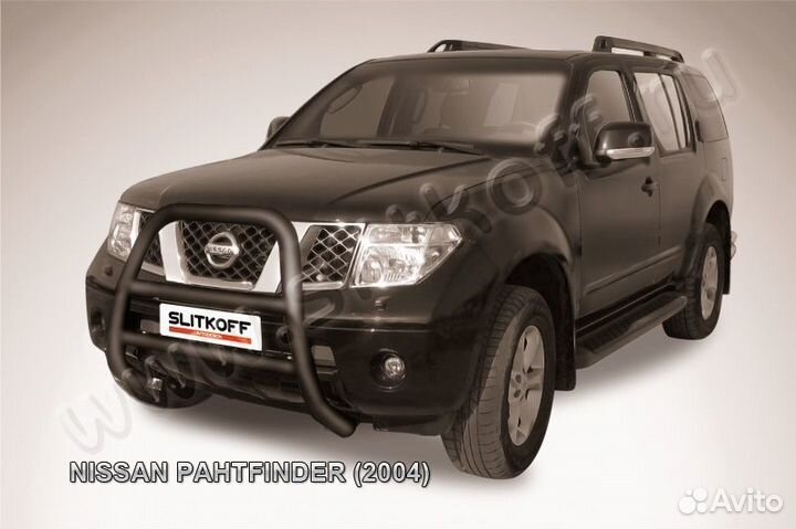 Кенгурятник d76 высокий Nissan pathfinder NIP002B