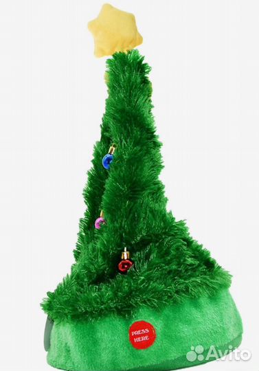 Рождесвенская шляпа музыкальная