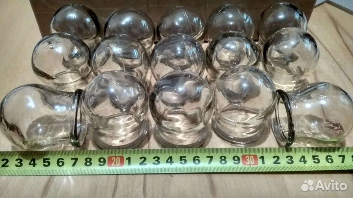 Медицинские банки СССР стеклянные