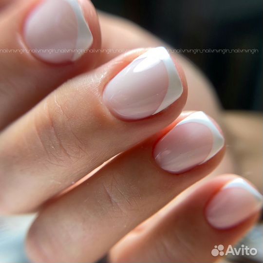 Маникюр гель-лак наращивание ногтей