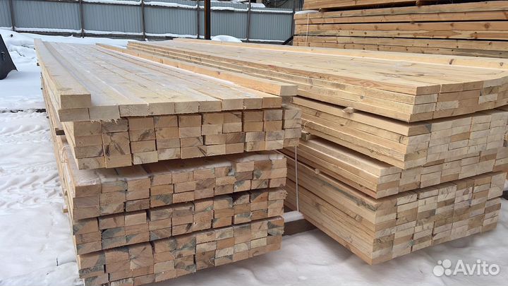 Доска обрезная 40х100х6000мм с доставкой