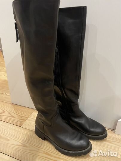 Сапоги женские натуральная кожа 36-36,5