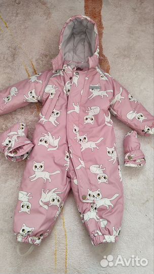 Комбинезон зимний crockid для девочки 80 86