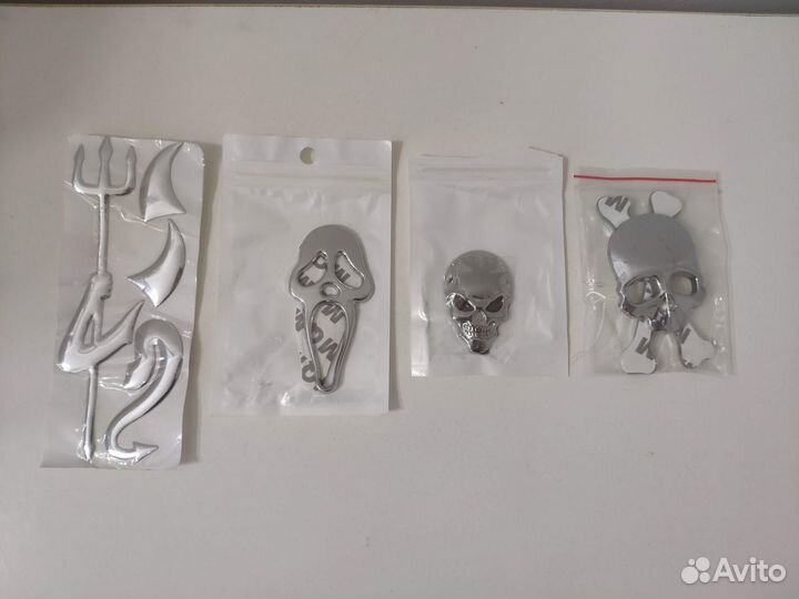 Автомобильные наклейки, черепа, демон, буквы