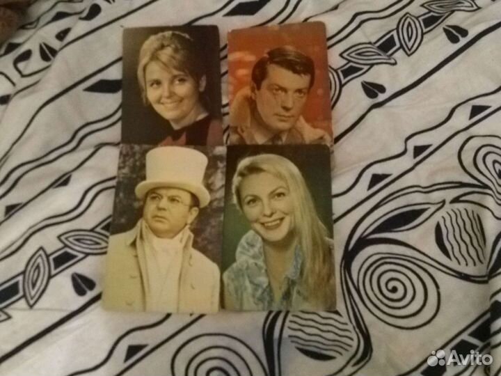 Открытки СССР чистые с артистами