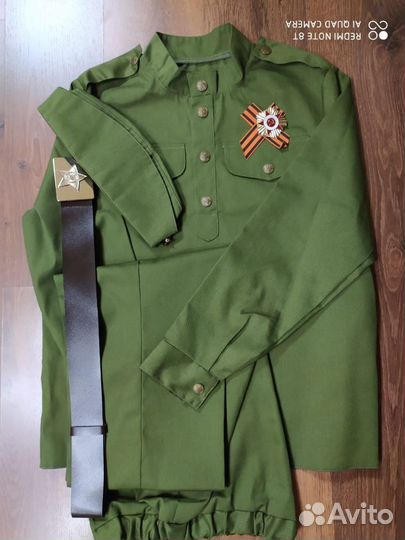 Прокат. Детская военная форма, размер 152 см
