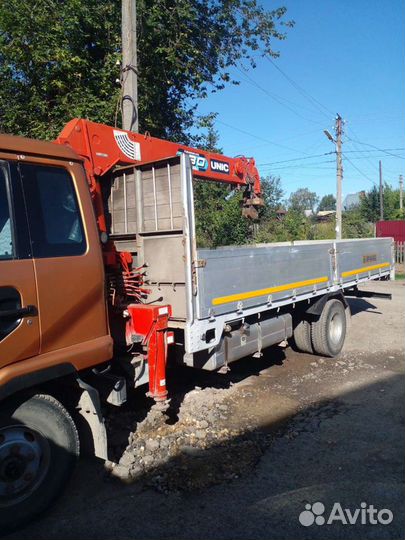 Аренда и услуги манипулятора, стрела 3 т, 12 м, борт 5 т, 6.1 м