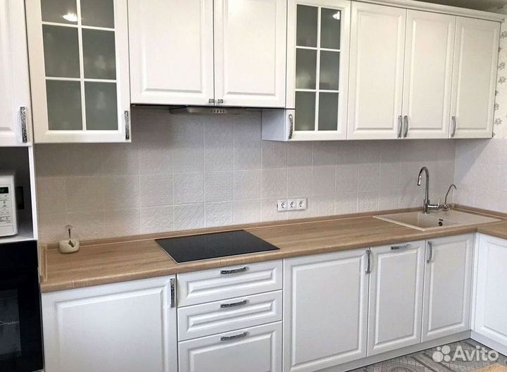 Угловая кухня с мдф фасадами