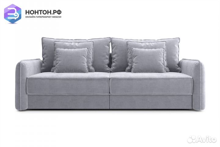 Диван тик-так Антей 3-х местный серый
