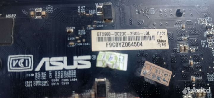 Видеокарта Asus gtx960 2gb