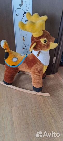 Лошадь качалка деревянная