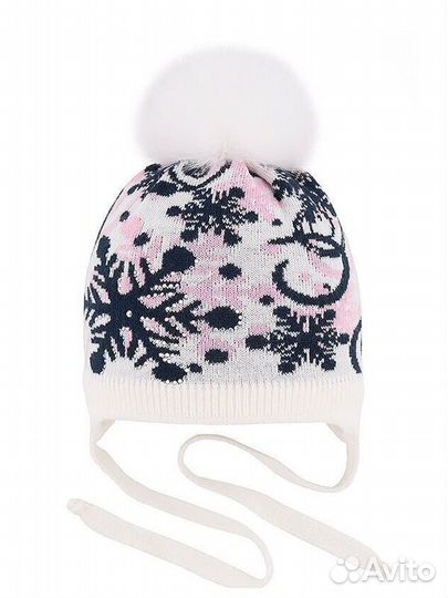 Шапка зимняя для девочки р-р 40-42
