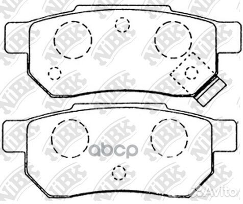 Колодки тормозные дисковые зад PN8206 NiBK