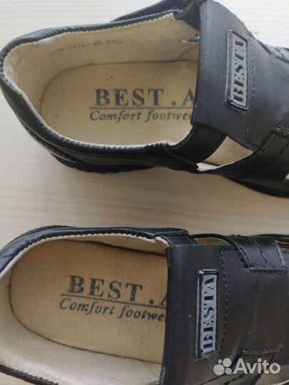 Новые школьные туфли нат.кожа на мальчика,р32