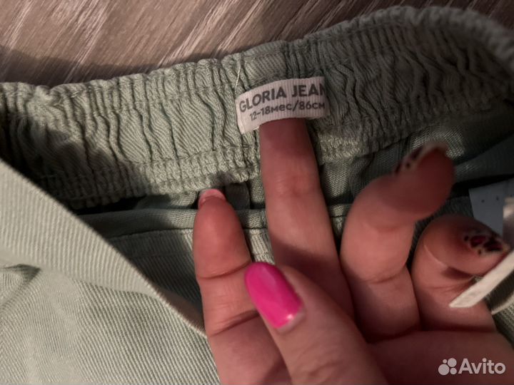 Юбка шорты джинсовые для девочки 86