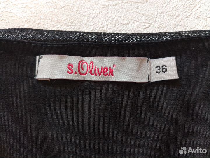 Платье сетка S. Oliver 42-44 размер черное