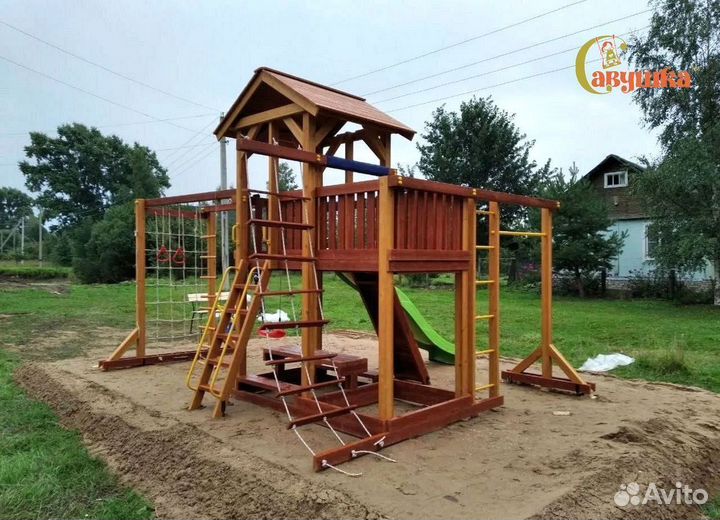 Детский комплекс игровая башня с балконом