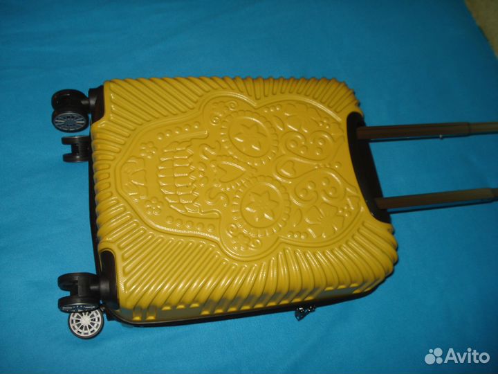 Чемодан каучуковый Сверхпрочный Череп Желт Италия