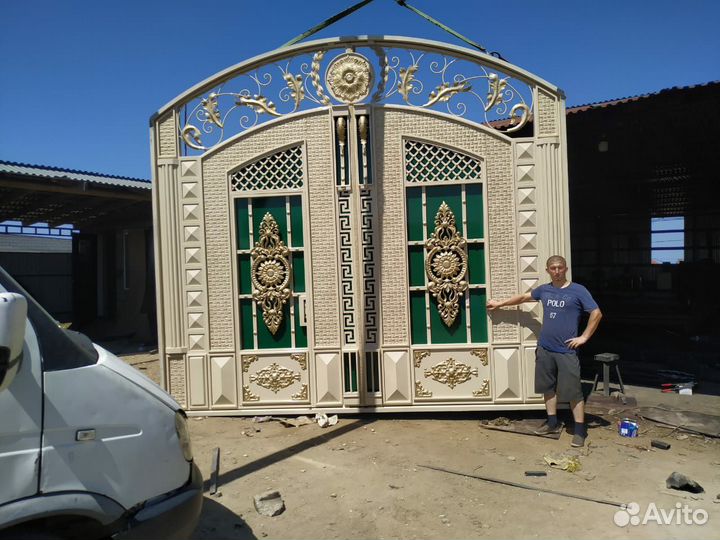 Кованые ворота под ключ с установкой z-9279