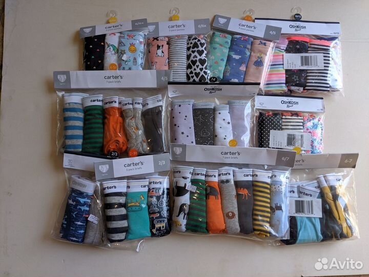 Трусы carters в ассортименте