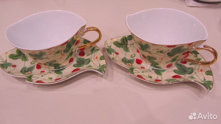 Сервиз фарфор - чашки для кофе или чая красивый