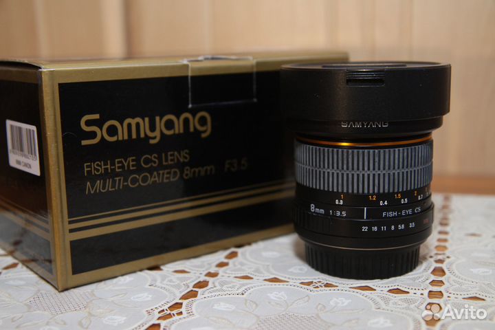 Фотообъектив Samyang fish-eye CS F3.5 8mm