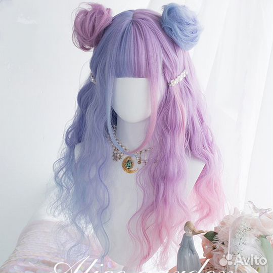 Парик двухцветный