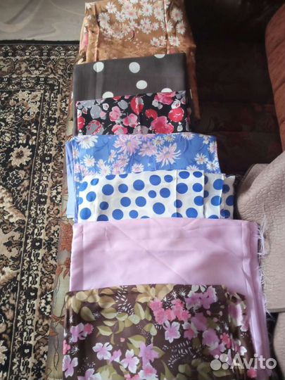 Отрез ткани СССР шёлк