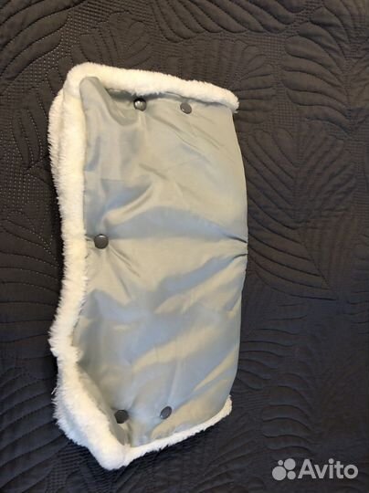 Муфта и варежки на коляску санки в 2 вариантах