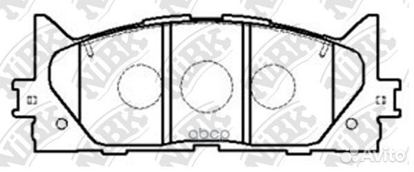 Колодки тормозные дисковые перед PN1521 NiBK