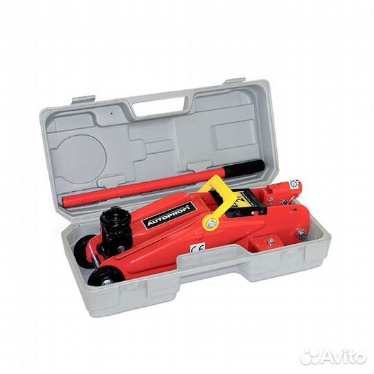 Домкрат подкатной 2т 135-330мм в кейсе autoprof
