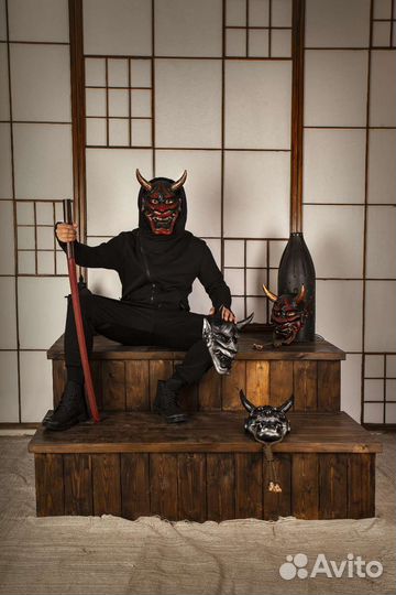 Красная Японская Маска Они