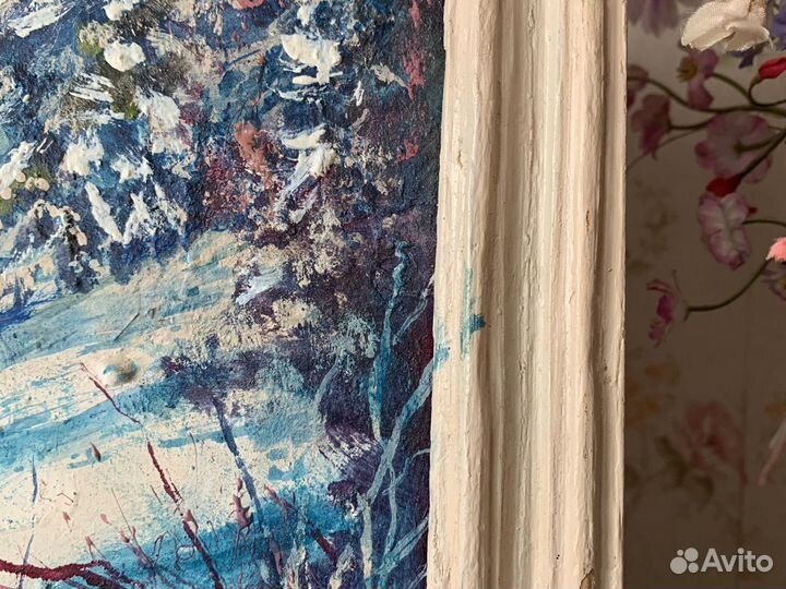 Картина зимний пейзаж