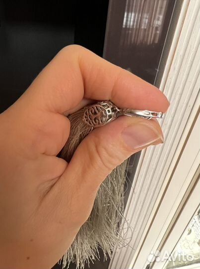 Серьги серебряные, кисточки