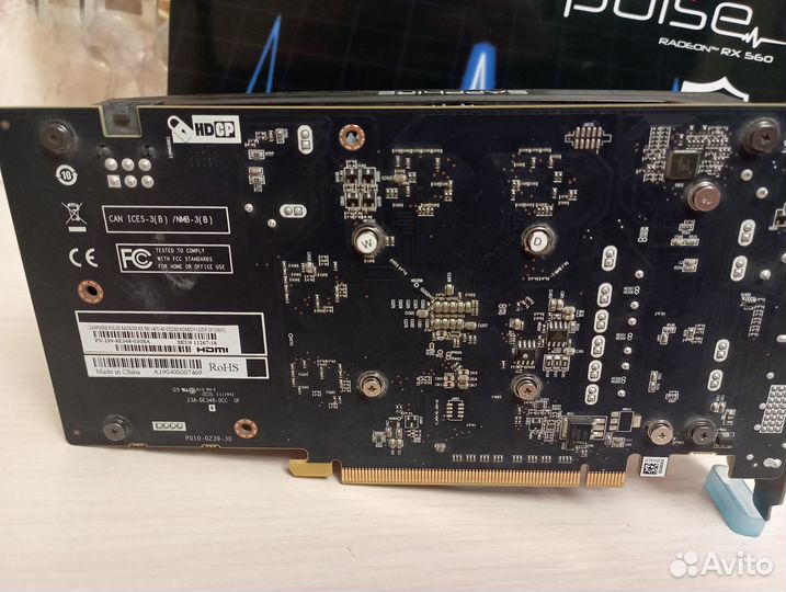 Видеокарта rx560 4 gb