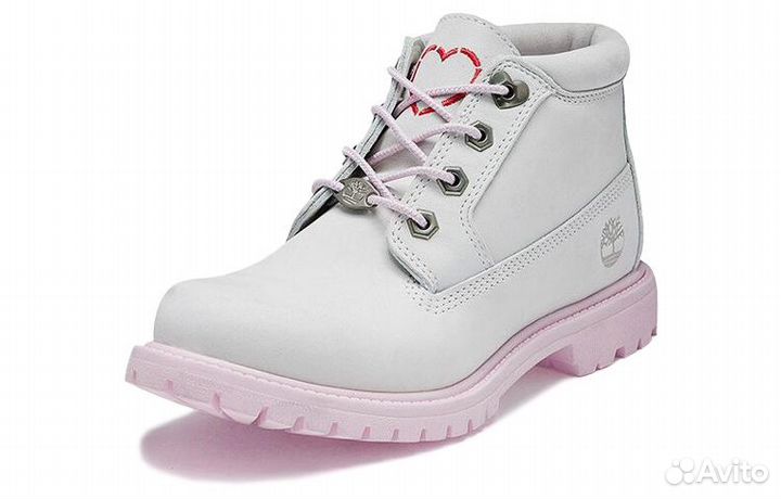 Timberland Women'ss Nellie Chukka Double Waterproof Boot 'Grey Pink' Women's (37)