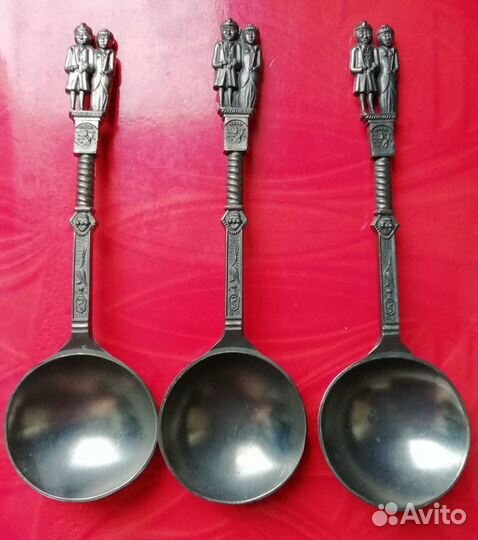 Ложки коллекционные олово Германия №4