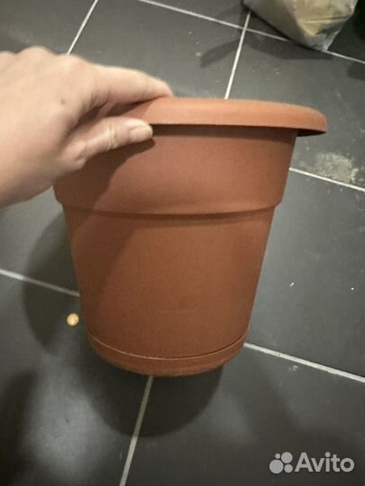Горшки керамические бу и пластмассовые