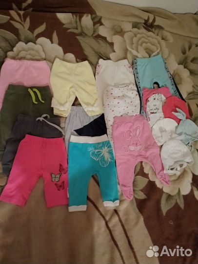 Два пакета вещей на девочку 62 68