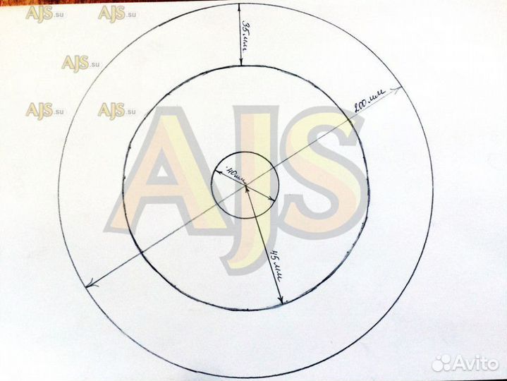 Диск сцепления керамический AJS универсальный №1