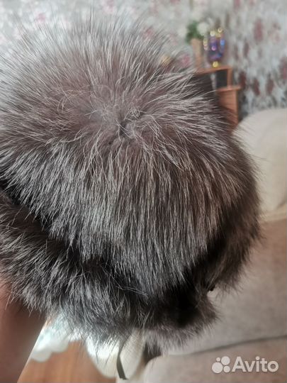 Шапка женская из песца