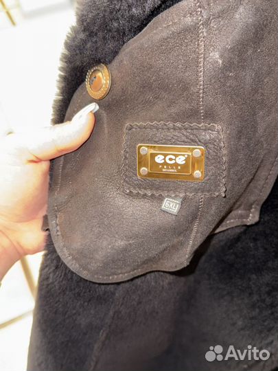 Дубленка женская зимняя чучуть ниже колено