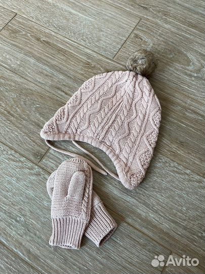 Комплект шапка, варежки H&M