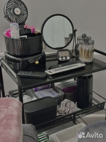 Кушетка+стул+лампа+этажерка+органайзеры