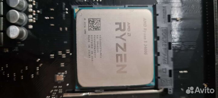 Сборка ASRock b450 pro.проц 3400g