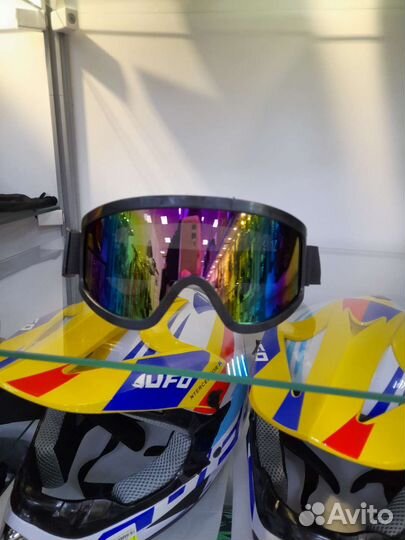 Очки мото эндуро с защитой от солнца