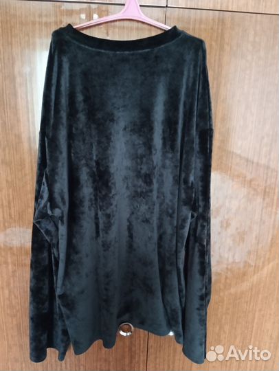 Велюровый лонгслив