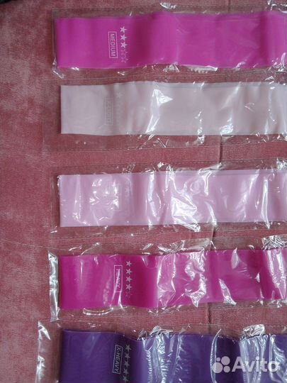 Набор эспандеров для фитнеса (лент 5 шт)